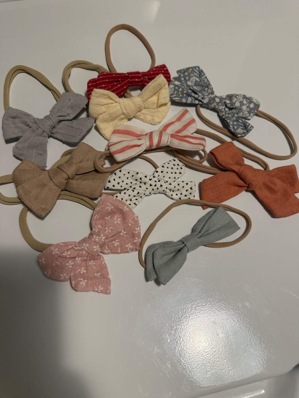 Baby girl bow headband bundle